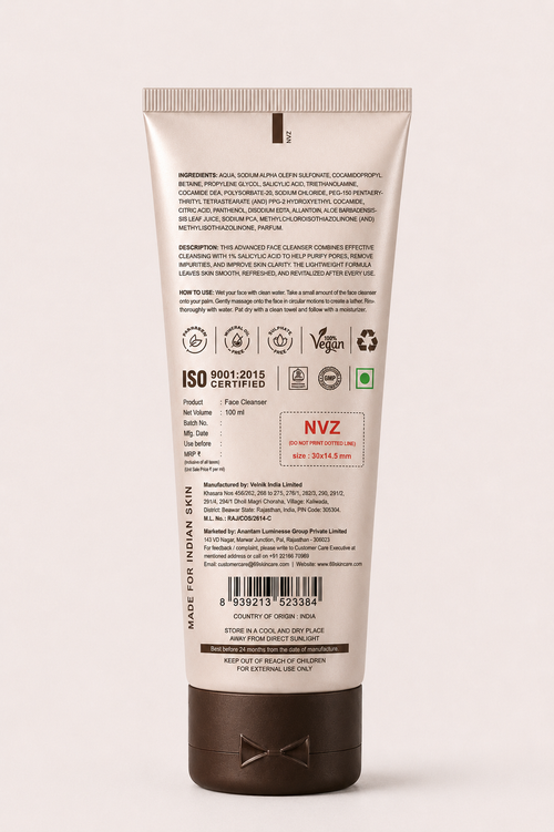 1% Salicylic Acid Face Cleanser for Acne | 6&9 Skincare