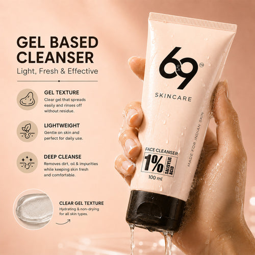 1% Salicylic Acid Face Cleanser for Acne | 6&9 Skincare