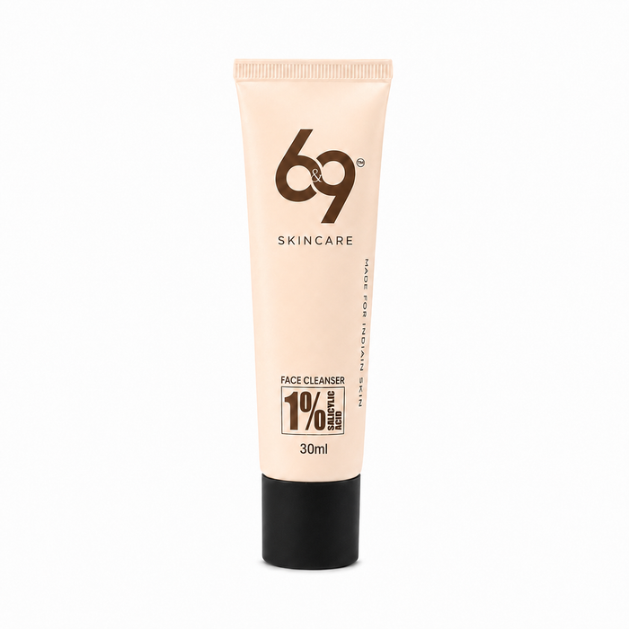 1% Salicylic Acid Face Cleanser for Oily skin | 30ml Travel Size | 6&9 Skincare